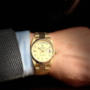 魅惑の“ノンポリッシュ”ヴィンテージDAY-DATE/Ref.18038A　シャンパンダイヤル