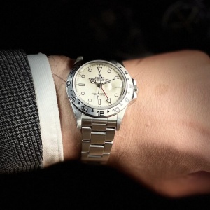 焼けクリームが美しいEX II/Ref.16550　アイボリーダイヤル